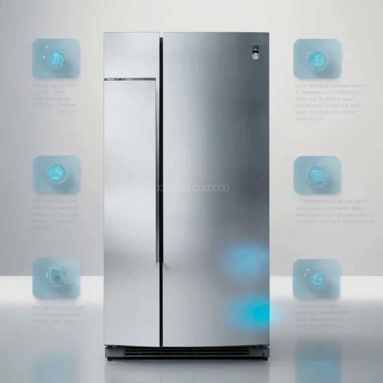 Kühlschrank Innenansicht mit Sensoren